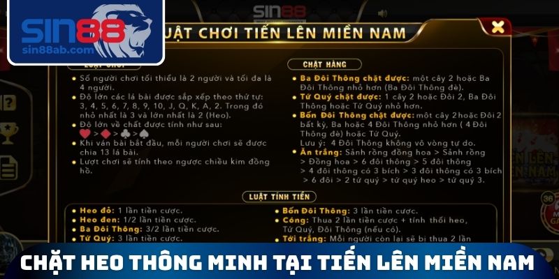 Chặt heo thông minh tại tiến lên miền Nam