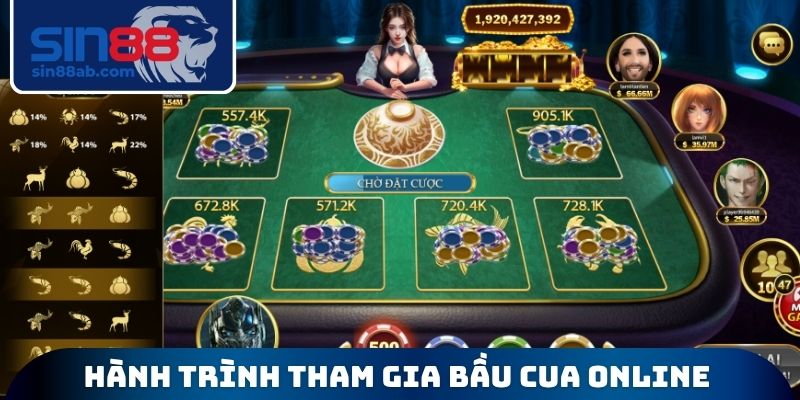 Hành trình tham gia bầu cua Online