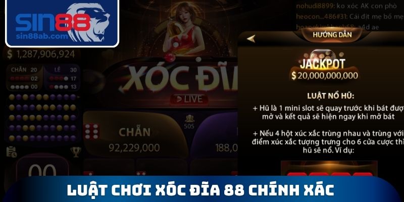 Luật chơi xóc đĩa 88 chính xác