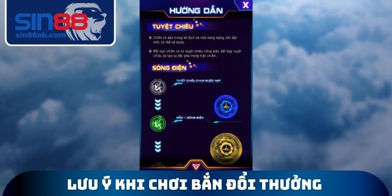 Lưu ý khi chơi bắn đổi thưởng