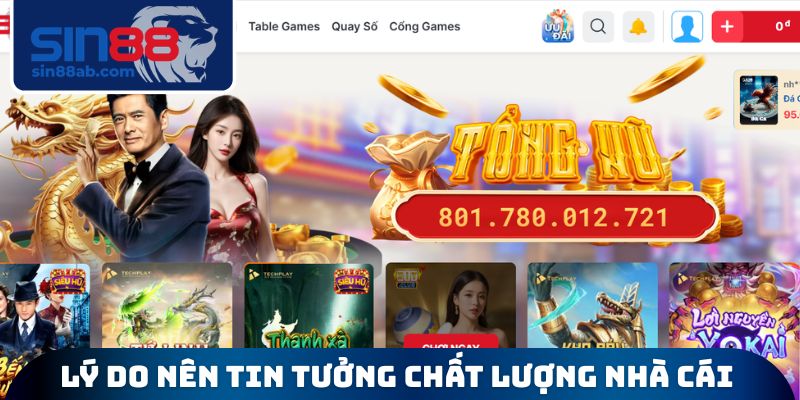 Lý do nên tin tưởng chất lượng của cổng cược