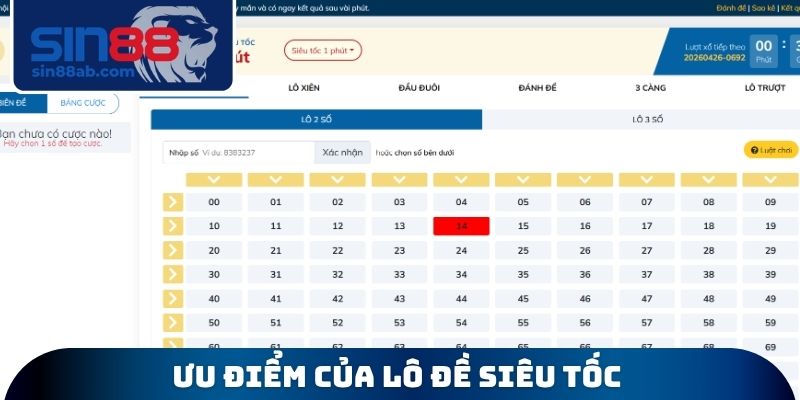 Ưu điểm của lô đề siêu tốc